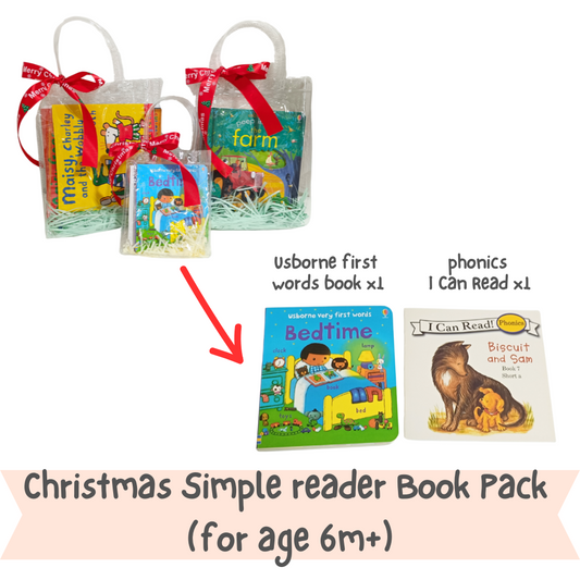 Christmas Book Pack - Simple Reading Books (for age 6m+)