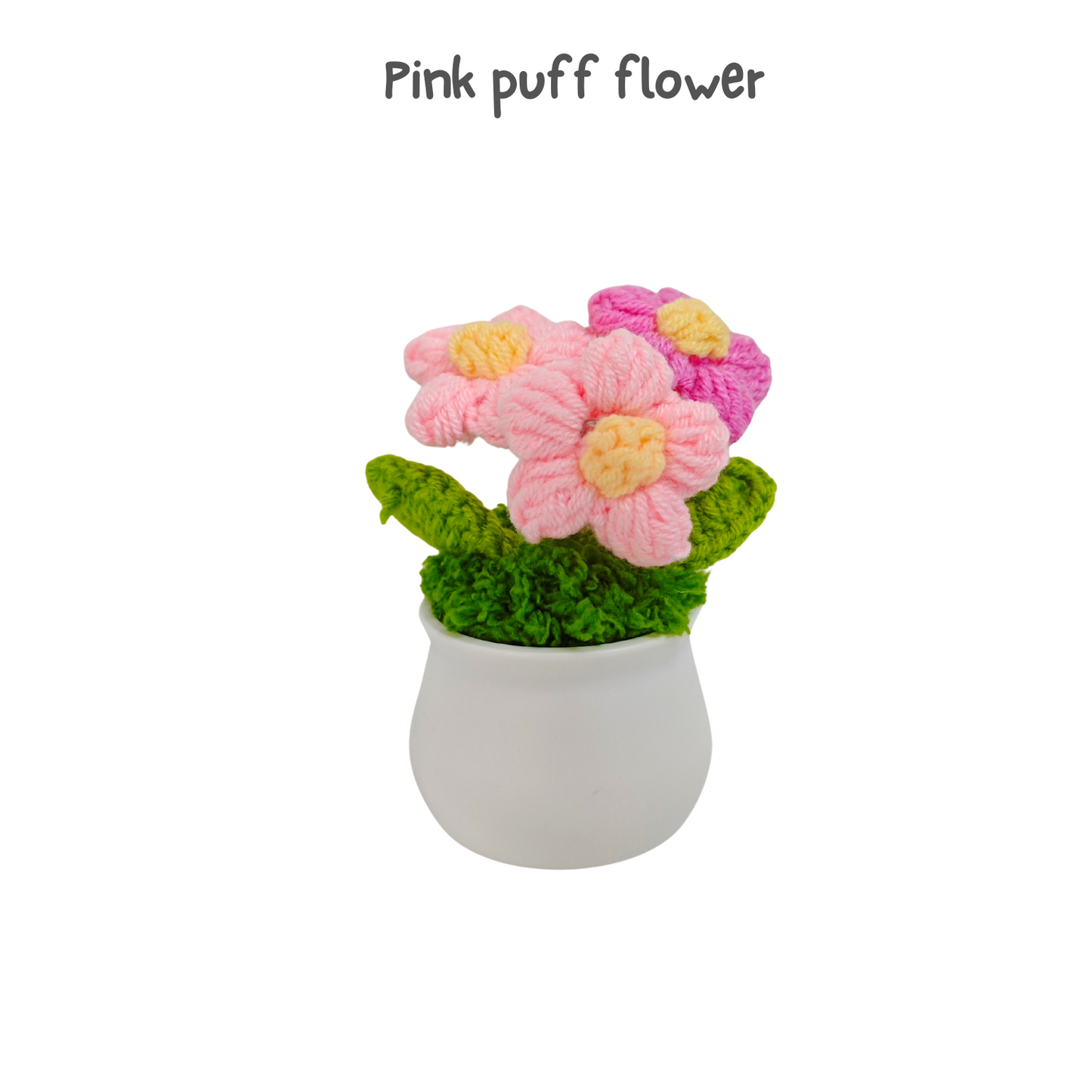 Knitted Crochet Flower Gift Set